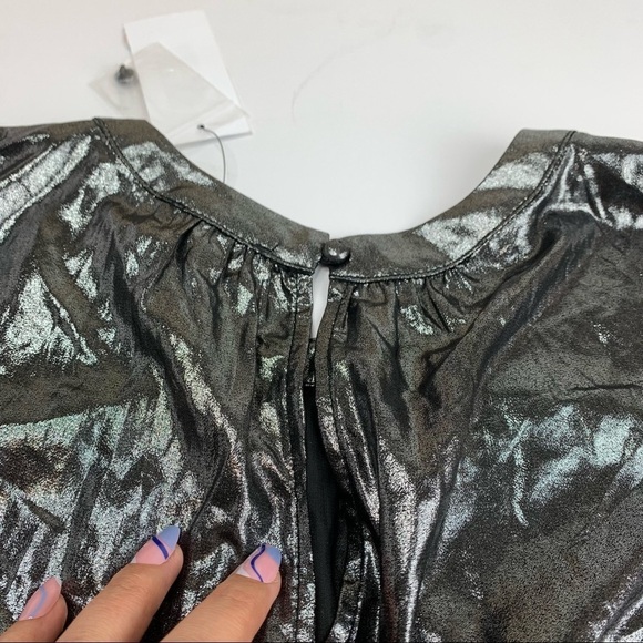 Current Air- Shirred Blouse (Platinum) - Picture 7 of 11